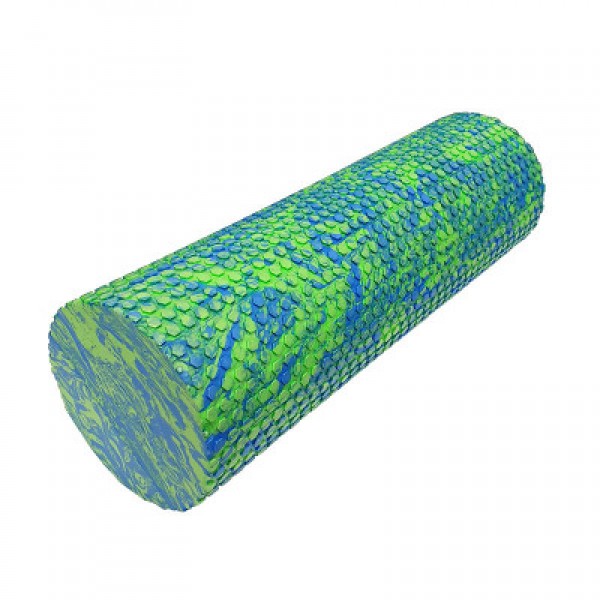 Роллер для занять йогою і пілатесом  Ecofit MDF055  45*15см синьо-зелений