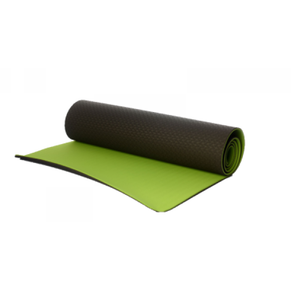 Килимок для фітнесу Ecofit MD9012 двошаровий TPE 1830*610*6мм- Темно-зелений + зелений