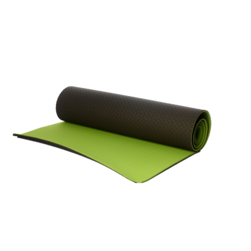 Коврик для фитнеса Ecofit MD9012 двухслойный TPE 1830*610*6мм- Темно-зеленый + зеленый