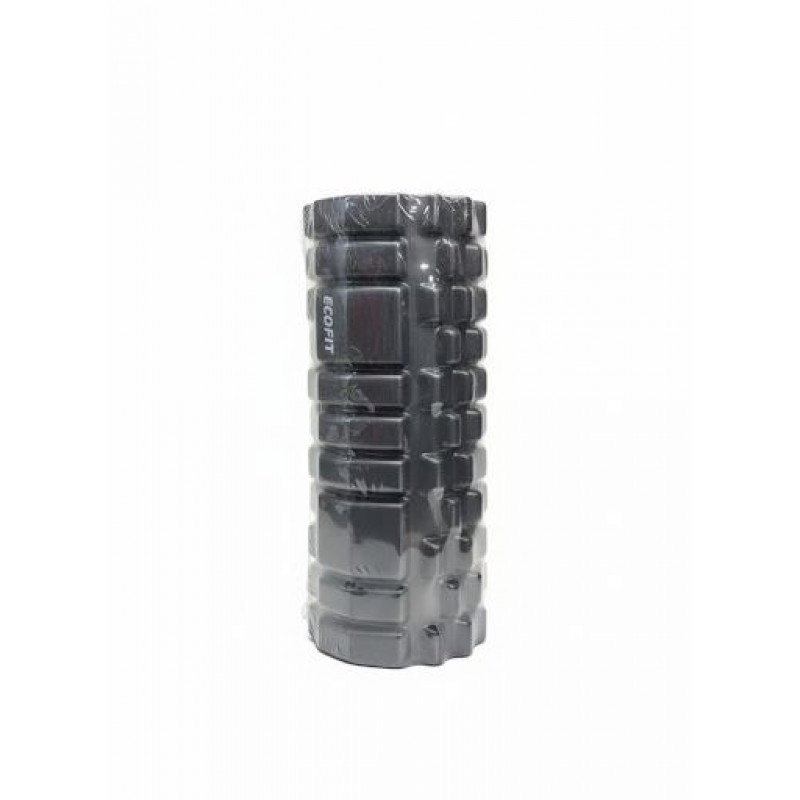 Роллер для занять йогой и пилатесом Ecofit MDF001 33*14см - Черный+Белый