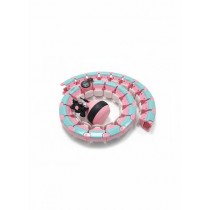 Хула-хуп Ecofit MD1495  массажный с утяжелителем - Розовый+зеленый