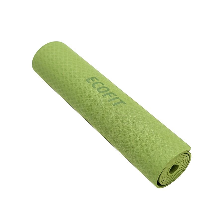 Коврик для фитнеса Ecofit MD9012 однослойный TPE 1830*610*6мм зелёный